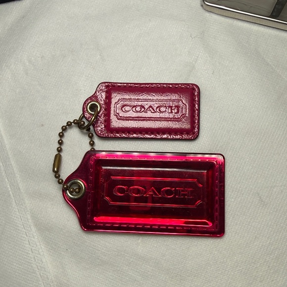 Coach Hangtags Metal or Leather or Mirror or Rings or Clear Heart Bid for Yours - Picture 9 of 16